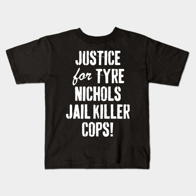 justice for Tyre Nichols Kids T-Shirt by S-Log